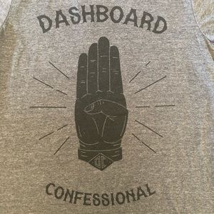 Mens size medium Dashboard confessional T-shirt.